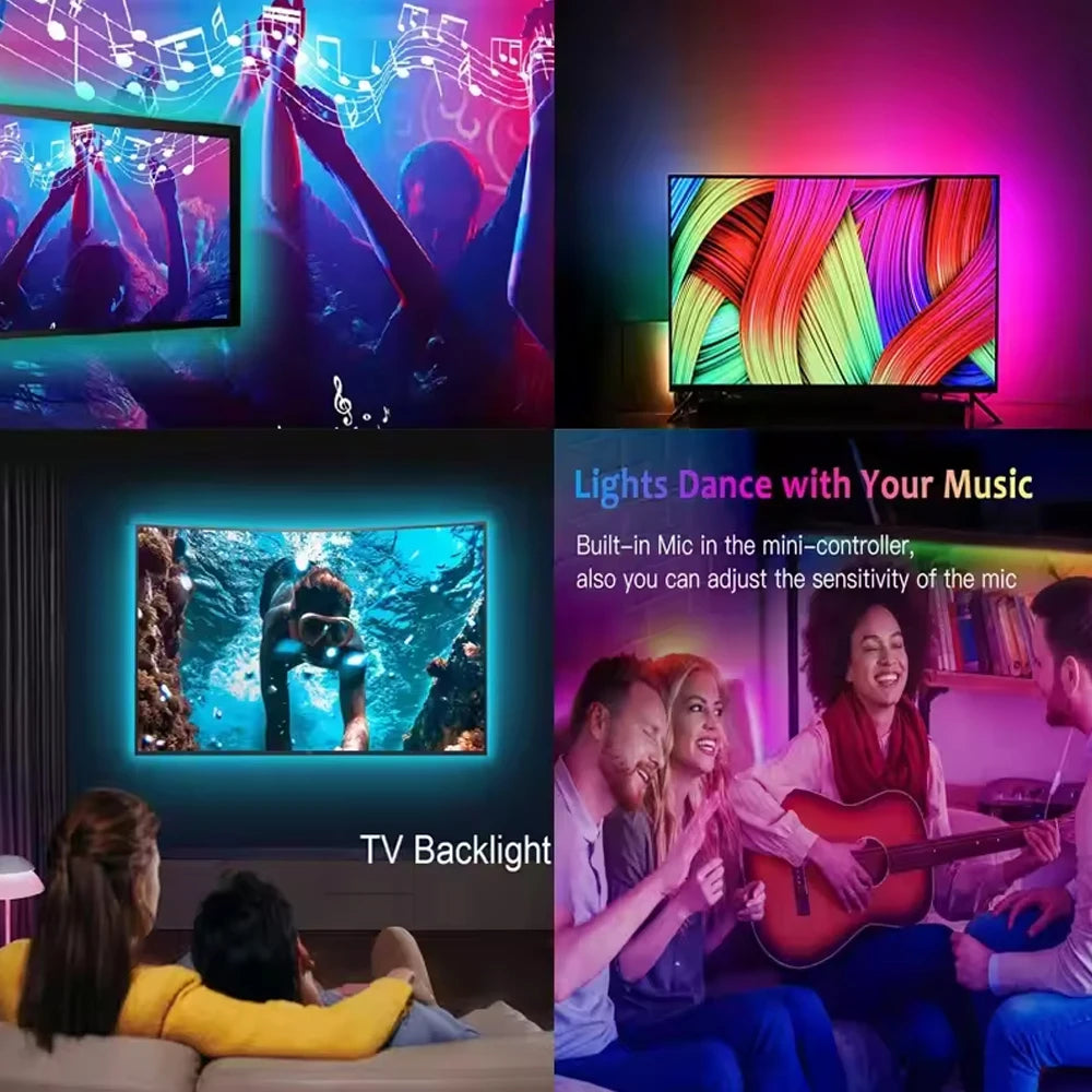 Brangdy LED Strip Lights – Bluetooth-Controlled RGB Lights for TV & Room Décor