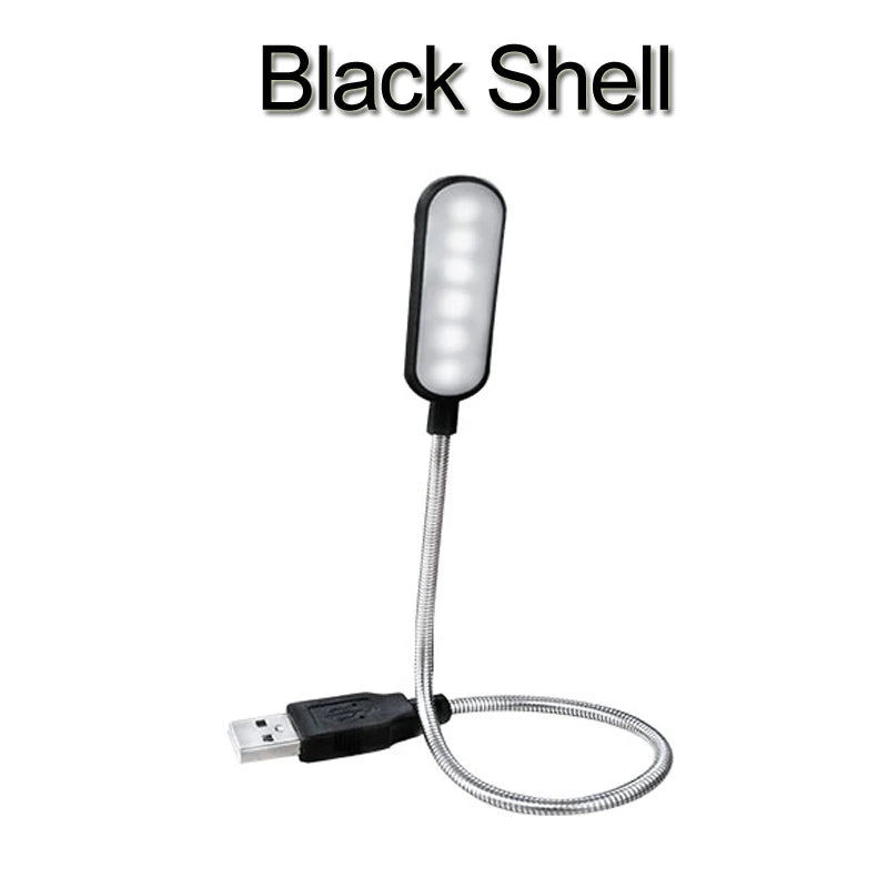 Portable USB LED Mini Book Light – Flexible Reading Lamp for Laptops & Power Banks