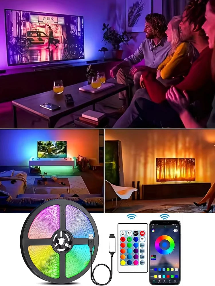 Brangdy LED Strip Lights – Bluetooth-Controlled RGB Lights for TV & Room Décor