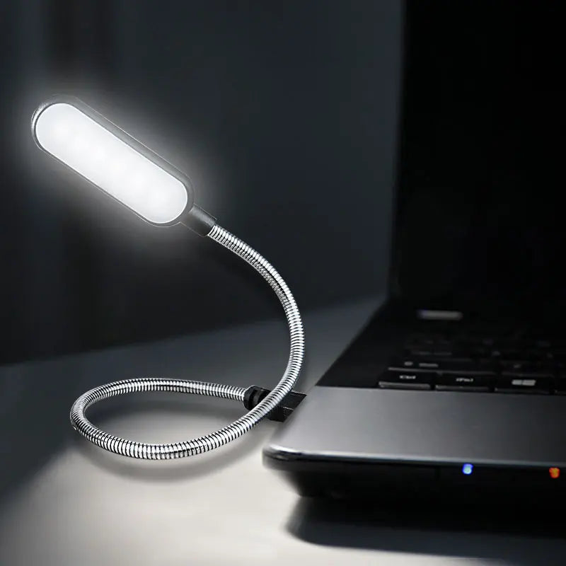 Portable USB LED Mini Book Light – Flexible Reading Lamp for Laptops & Power Banks